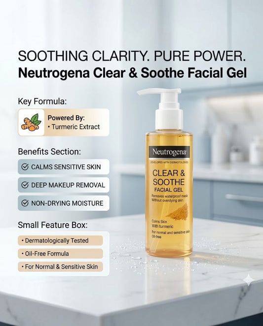 Neutrogena Clear And Soothe Facial Gel 200ml