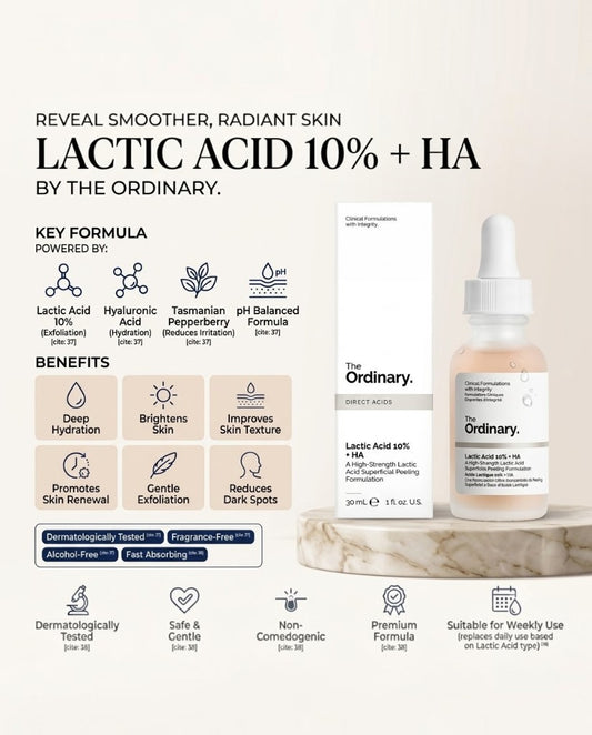 The Ordinary Lactic Acid 10% + Ha 30Ml