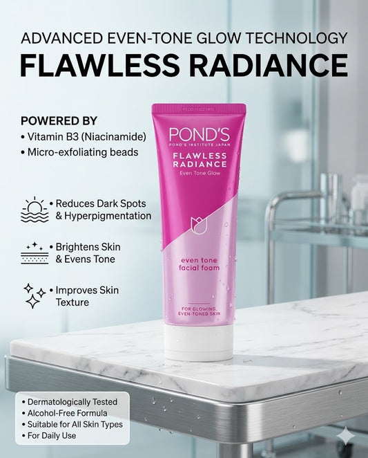 Pond's Flawless Radiance Even Tone Glow Facial Foam