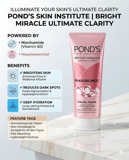 Ponds Bright Miracle Ultimate Clarity Facial Foam