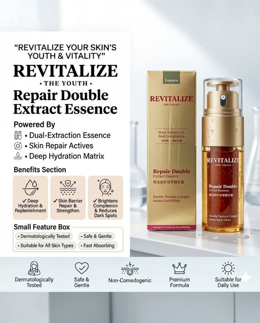 Revitalize dual extraction and integration beauty skin essence