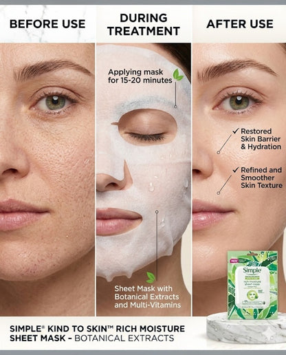 Simple Face Sheet Mask Made In Korea