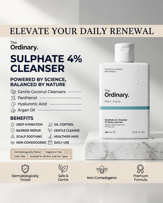 The Ordinary sulphate 4% cleanser for body and hair Cleanser
