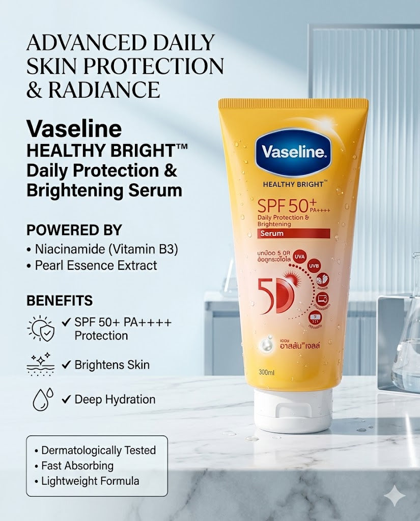 Vaseline SPF50 Daily Protection & Sunscreen 300ml