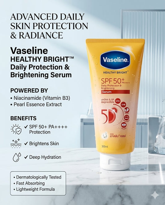 Vaseline SPF50 Daily Protection & Sunscreen 300ml