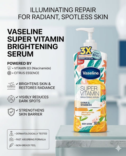 Vaseline Super Vitamin Brightening Serum Citrus &  Vitamin B3 360 ml