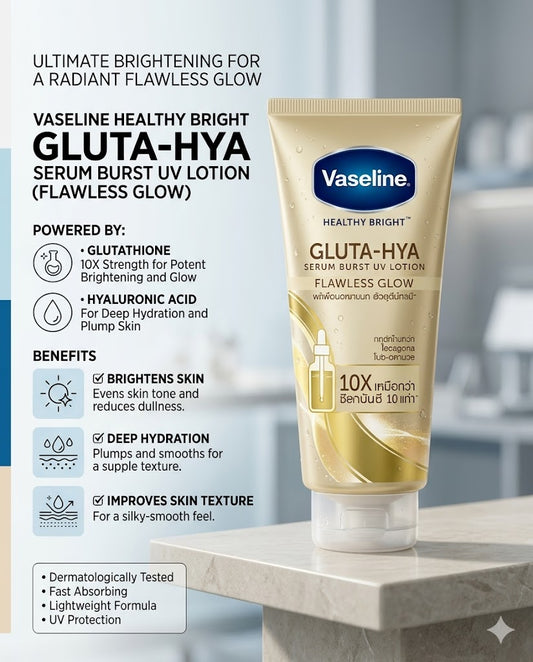 Vaseline GLUTA-HYA Serum Burst Lotion Flawless Glow 300ml
