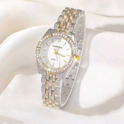 Women's Gold and Silver Dual Tone Stainless Steel Watch