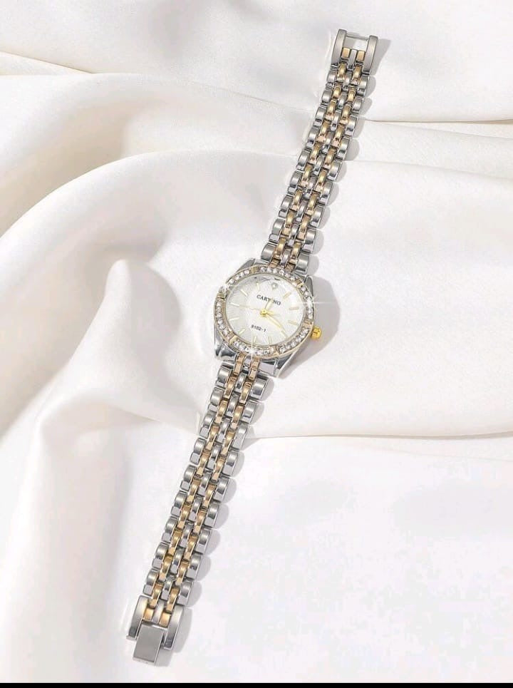 Women's Gold and Silver Dual Tone Stainless Steel Watch