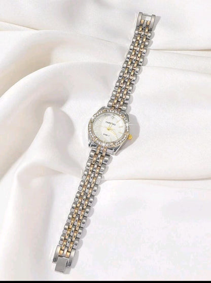Women's Gold and Silver Dual Tone Stainless Steel Watch