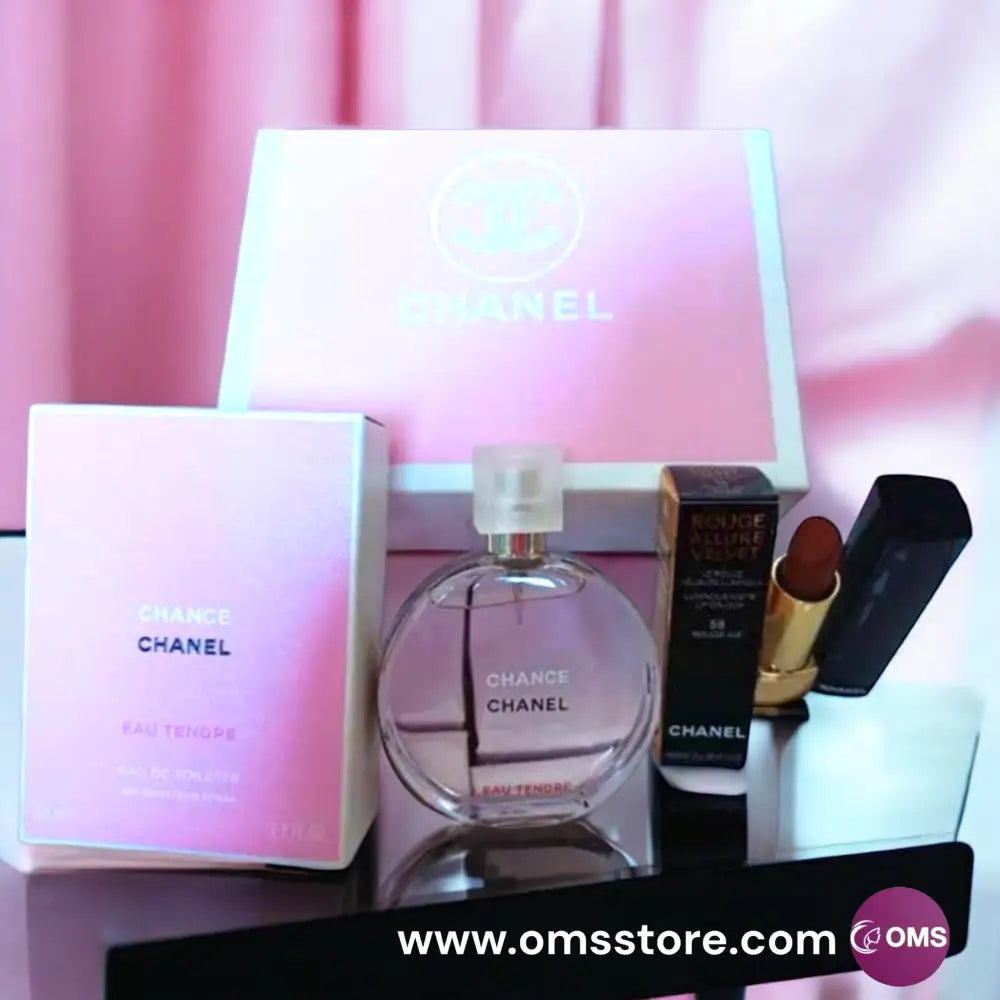 Chanel Perfume Gift Set + Lipstick - perfume gift set