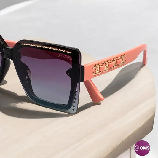 Chanel Sunglasse + Leather Pouch & Box - sunglasses