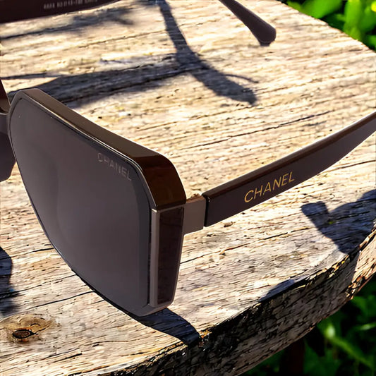 Chanel Sunglasses With Leather Case & Box - sunglasses
