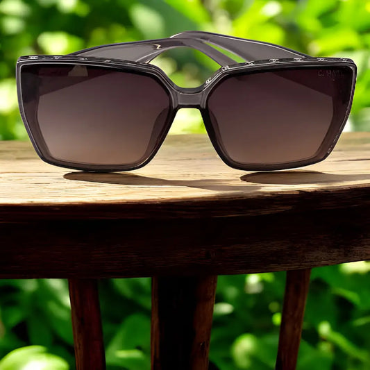 Chanel Sunglasses With Leather Case & Box - sunglasses