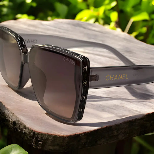 Chanel Sunglasses With Leather Case & Box - sunglasses