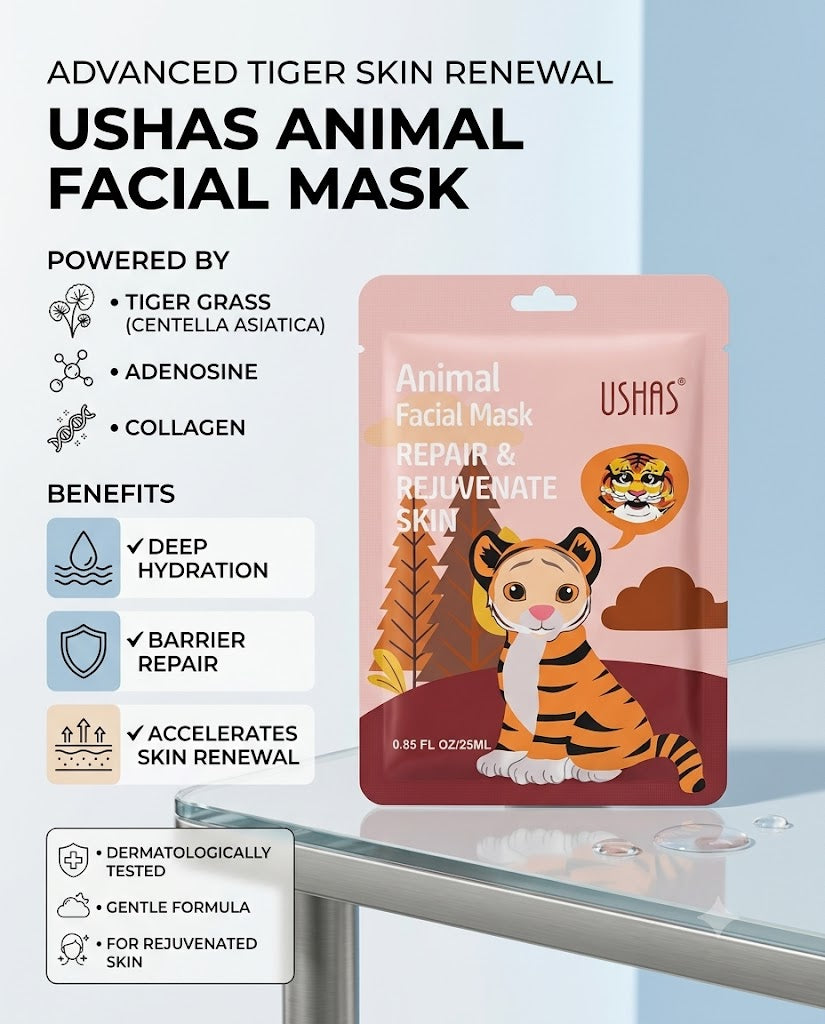 Ushas Lion Animal Sheet Mask