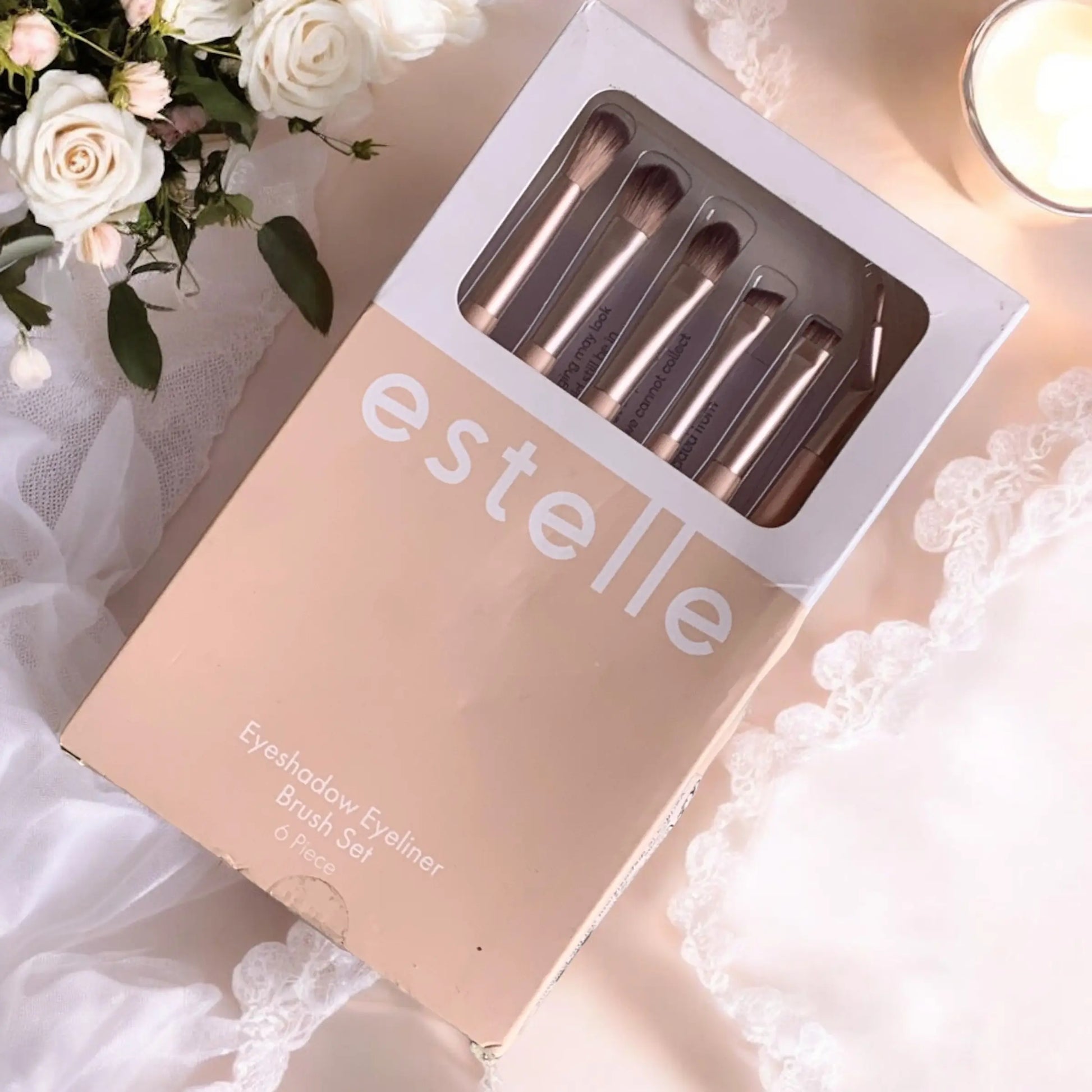 Estelle Eyeshadow Eyeliner 6 piece Brush Set