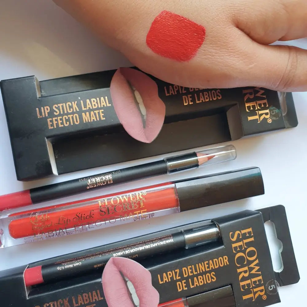 Flower secret lipstick and gloss set Matte - 5