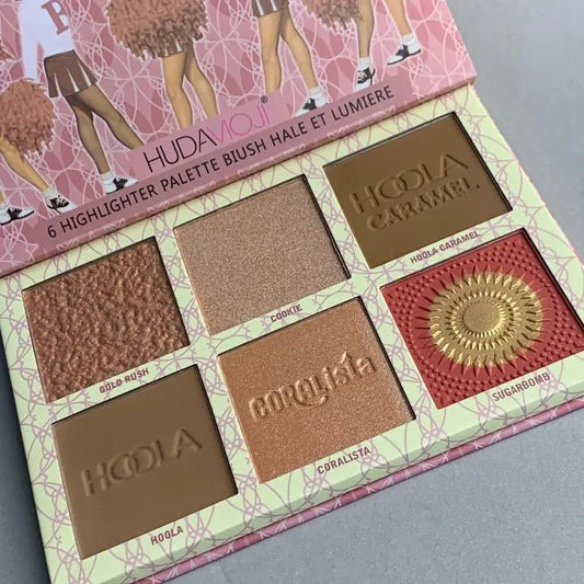 Hudamoji Cheekleaders Highlight Pallete - highlighter pallete