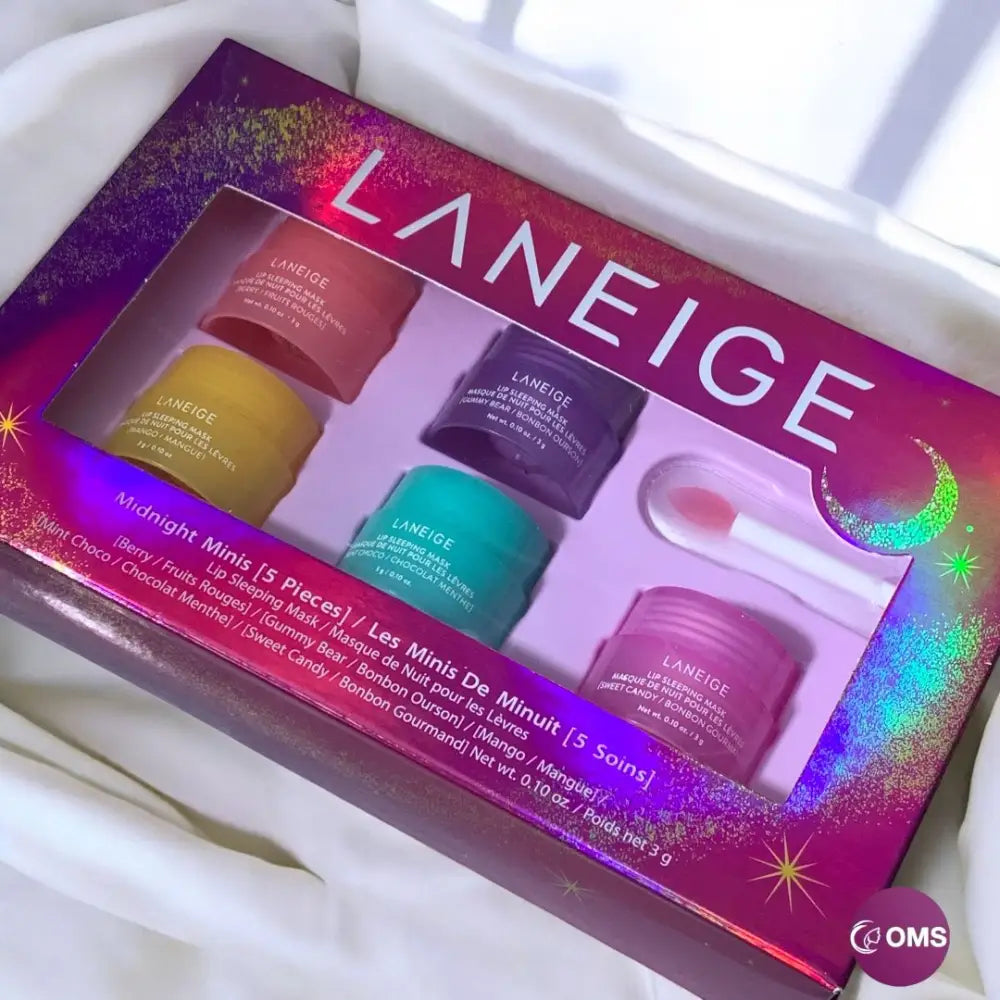 Laneige Lip Sleeping Mask Pack OF 5 Different - lip balm