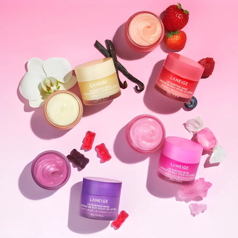 Laneige Lip Sleeping Mask Pack OF 5 Different - lip balm