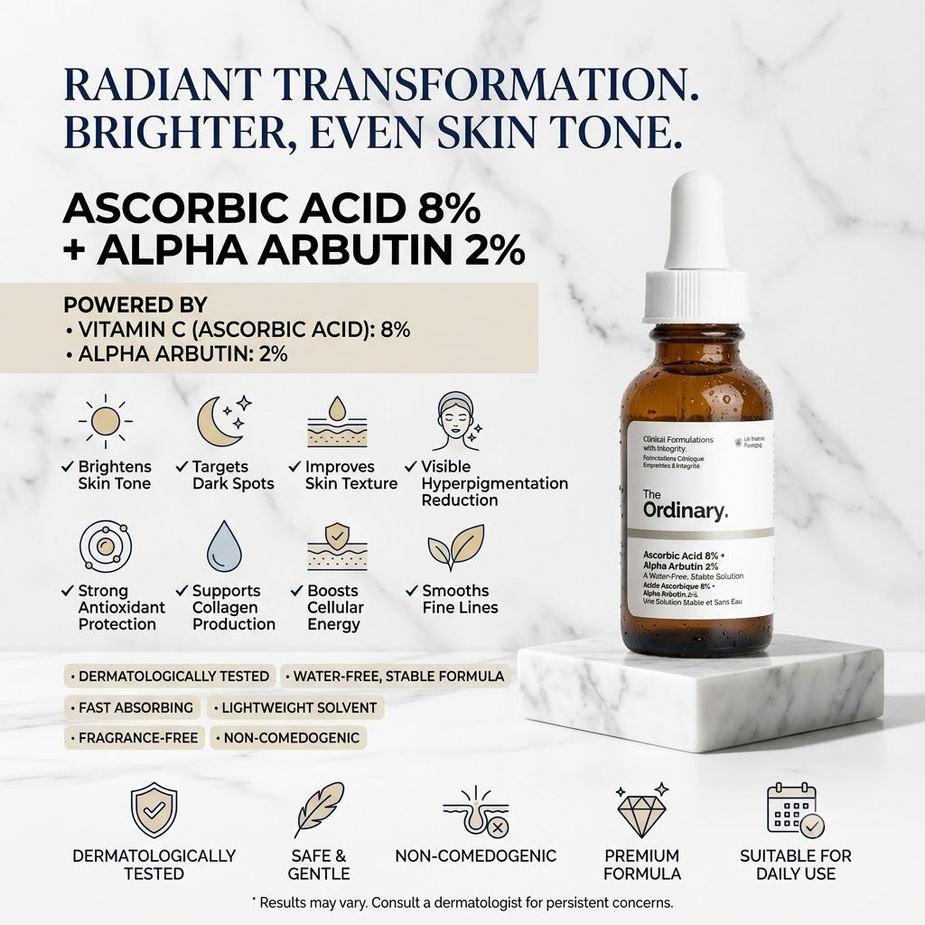 THE ORDINARY ASCORBIC ACID 8%+ ALPHA ARBUTIN 2%