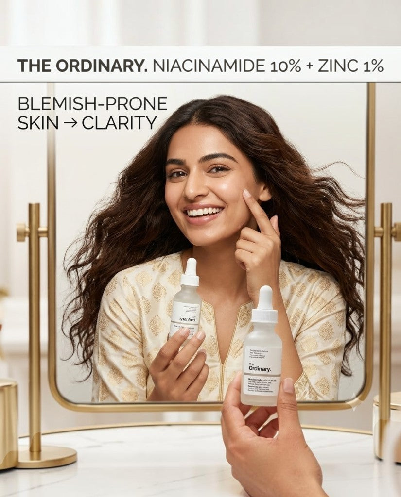 THE ORDINARY NIACINAMIDE 10% + ZINC 1% SERUM FOR ALL SKIN TYPES