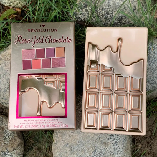 Revolution Rose Gold Chocolate Makeup Pigment Palette - Eyeshadow palette