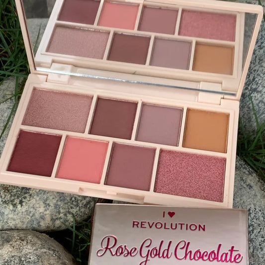Revolution Rose Gold Chocolate Makeup Pigment Palette - Eyeshadow palette