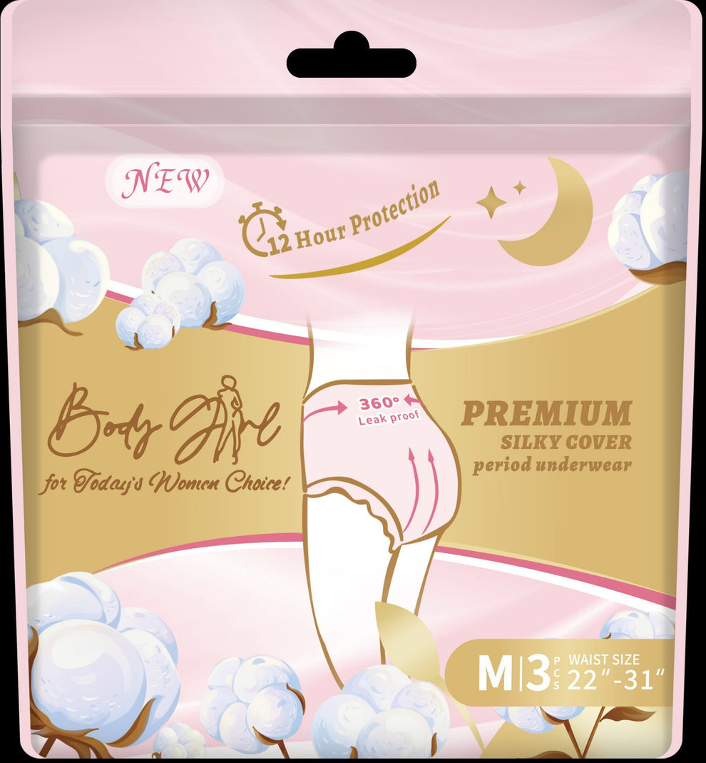 Premium silky cover period underwear