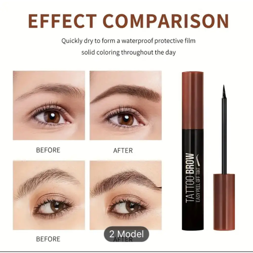 Tattoo Brown Easy Peel Off Tint - Eyebrow gel